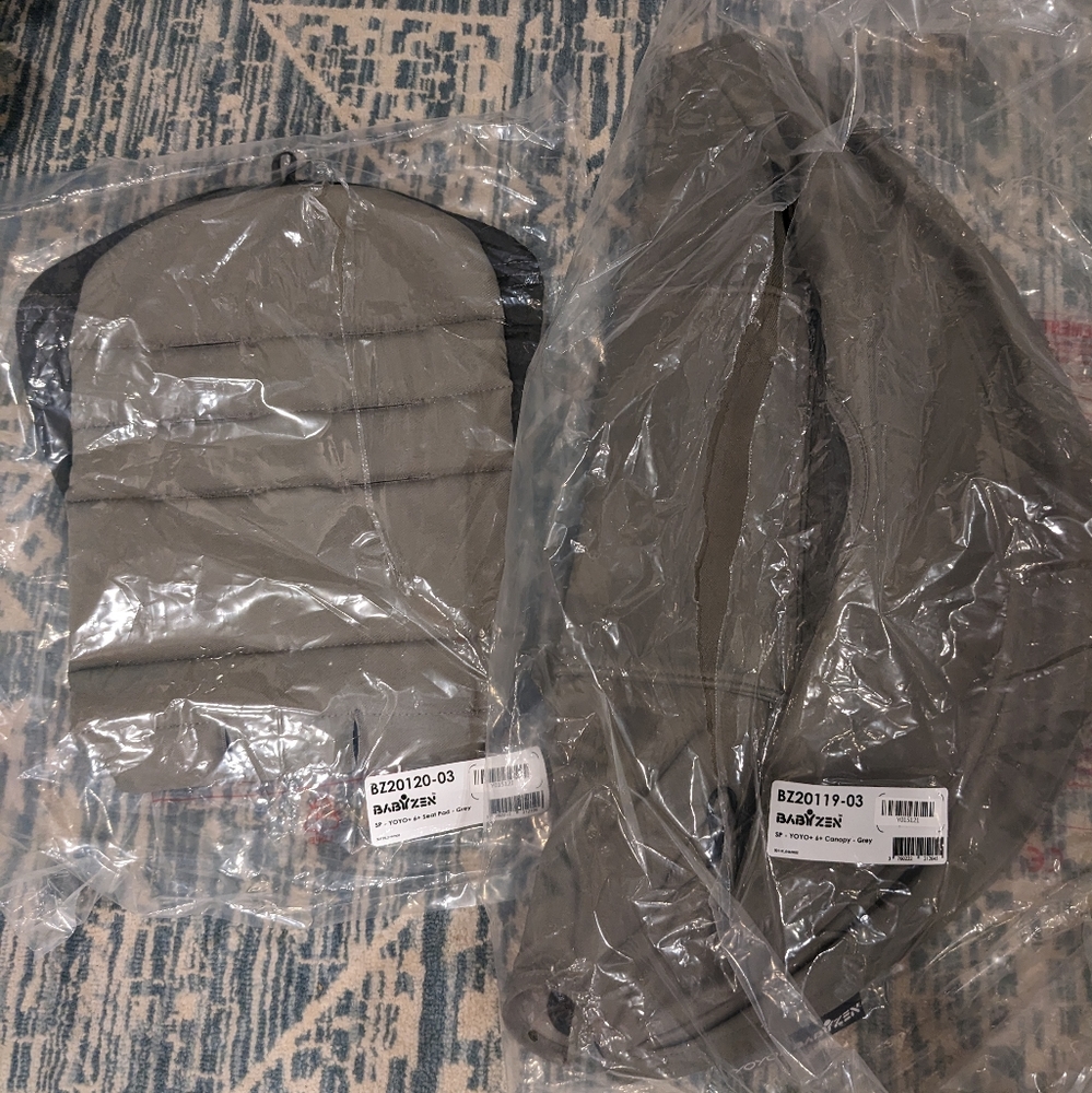 Open Box Babyzen Yoyo Gray Fabric pack